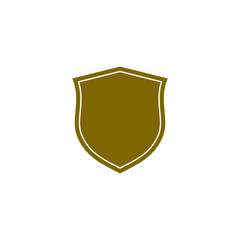 Shield icon isolated on a transparent background