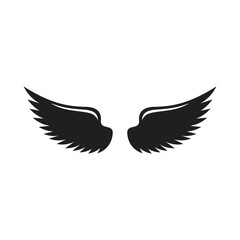 Wings Icon on White Background. Vector