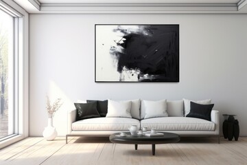 Monochromatic ABstract Painting, Generative AI