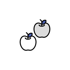 Apple icon design with white background stock illustration