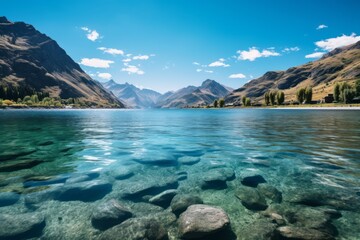 Serene And Calm Lake In a Mountain, Generative AI