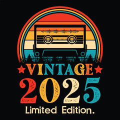 Vintage 2025 Limited Edition Cassette Tape