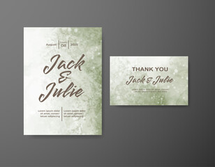 Save the date with watercolor background. Design for your invitation.