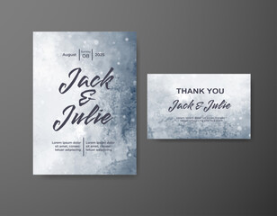 Save the date with watercolor background. Design for your invitation.