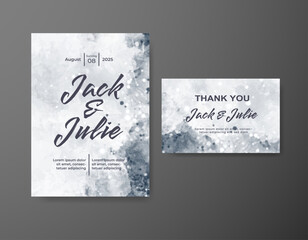 Save the date with watercolor background. Design for your invitation.