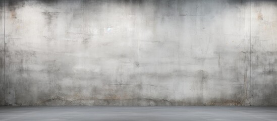 The city street has a long, old concrete wall that is covered with white plaster. The exterior of...