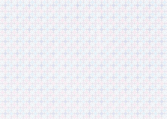七宝和柄パターン背景・青ピンク