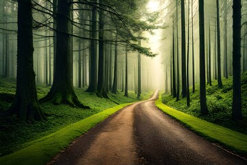 road in the forest