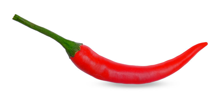 Red chili pepper isolated on white background