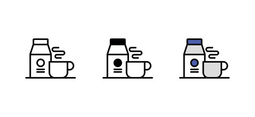 Breakfast icon design with white background stock illustration