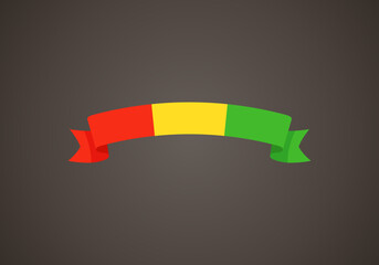 Ribbon with flag of Guinea