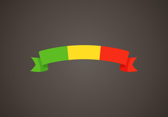 Ribbon with flag of Mali