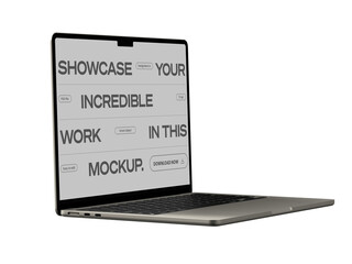Macbook Mockup Transparent PNG
