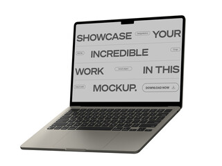 Macbook Mockup Transparent PNG