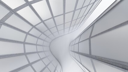 Obraz premium Abstract architecture background modern skyscrapers 3d render