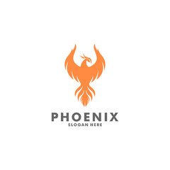 phoenix wing logo animal abstract, luxury Phoenix logo illustration template