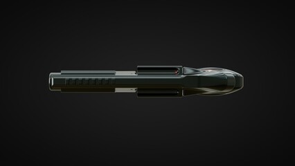 Gun_Top View_Black Background
( 3D Rendering , 3D Illustration )