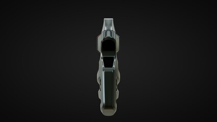 Gun_Back View_Black Background
( 3D Rendering , 3D Illustration )