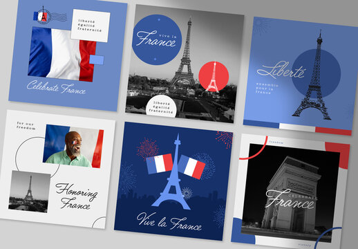 France Social Media Set