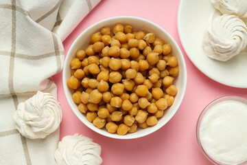 Aquafaba, concept of vegan food and cuisine