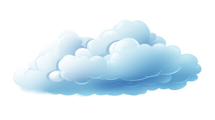 illustration of the white cloud on pastel background