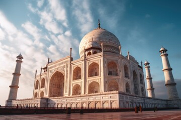 Fototapeta na wymiar The Taj Mahal - A Stunning Example of Mughal Architecture