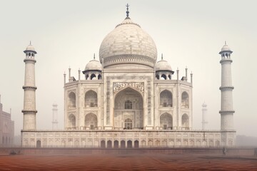 Fototapeta na wymiar The Taj Mahal - A Stunning Palace and Mosque Combo