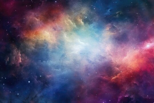 Celestial nebula texture background, vibrant and colorful interstellar clouds, cosmic and ethereal surface, rare and celestial