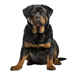 Obraz premium Cute rottweiler full body on white background