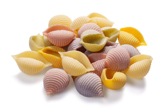 Kolorowy włoski makaron Conchiglioni