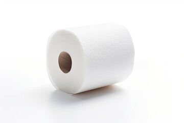 Fototapeta premium Toilet paper isolated on white background