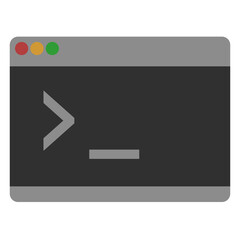 2d icon of a cmd - command line - terminal