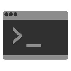 2d icon of a cmd - command line - terminal