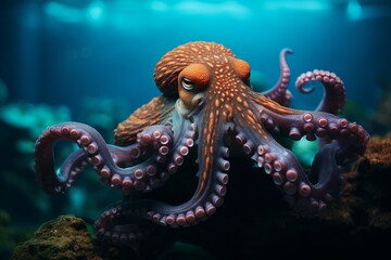 Octopus animal deep. Generate Ai