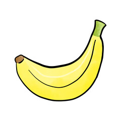 banana isolated on white