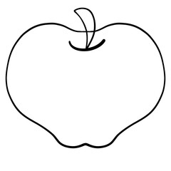 apple on a white background