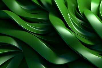 green abstract background. generative ai