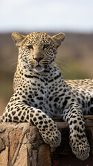 a leopard portrait close up 
