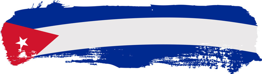 cuba flag grunge syle. vector illustration