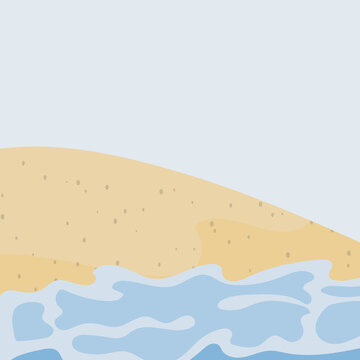 illustration of a beach vector image or clip art
