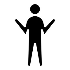 stickman standing glyph 