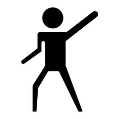 stickman sports glyph 