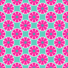 Y2K floral pattern. Funny funky retro flowers background