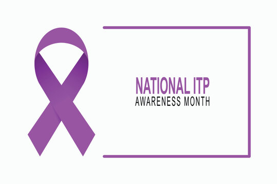 National ITP Awareness Month background.