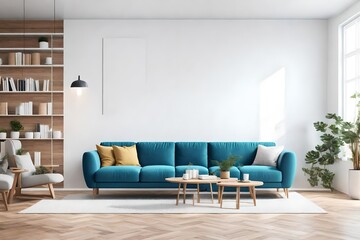 modern living room with stylish sofa ai generated 