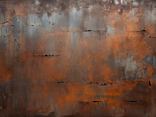 rusty metal background texture. ai generative art.
