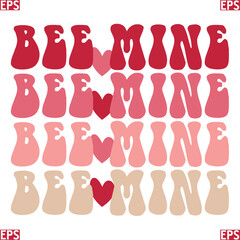Valentins retro svg design and eps file