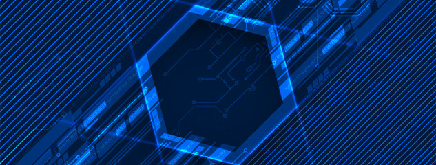Abstract hexagon background. Technology poligonal design. Digital futuristic minimalism