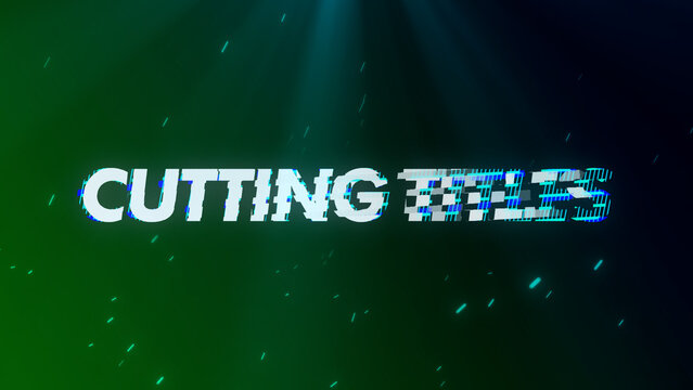 Cool Cutting Glow Text Titles