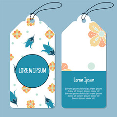 Vector floral vertical round frame pattern tags set. Vertical stripe frame patterns.  Vector illustration. able to resize.